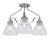 Toltec Lighting - 2607-BN-4760 - Three Light Semi-Flush Mount - Odyssey - Brushed Nickel