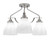 Toltec Lighting - 2607-BN-4761 - Three Light Semi-Flush Mount - Odyssey - Brushed Nickel