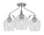 Toltec Lighting - 2607-BN-4810 - Three Light Semi-Flush Mount - Odyssey - Brushed Nickel