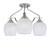Toltec Lighting - 2607-BN-4811 - Three Light Semi-Flush Mount - Odyssey - Brushed Nickel