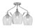 Toltec Lighting - 2607-BN-4812 - Three Light Semi-Flush Mount - Odyssey - Brushed Nickel