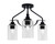 Toltec Lighting - 2607-MB-300 - Three Light Semi-Flush Mount - Odyssey - Matte Black