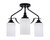 Toltec Lighting - 2607-MB-310 - Three Light Semi-Flush Mount - Odyssey - Matte Black