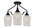 Toltec Lighting - 2607-MB-4253 - Three Light Semi-Flush Mount - Odyssey - Matte Black
