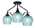 Toltec Lighting - 2607-MB-4605 - Three Light Semi-Flush Mount - Odyssey - Matte Black