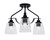 Toltec Lighting - 2607-MB-461 - Three Light Semi-Flush Mount - Odyssey - Matte Black