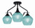Toltec Lighting - 2607-MB-4625 - Three Light Semi-Flush Mount - Odyssey - Matte Black