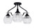 Toltec Lighting - 2607-MB-5110 - Three Light Semi-Flush Mount - Odyssey - Matte Black