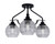 Toltec Lighting - 2607-MB-5112 - Three Light Semi-Flush Mount - Odyssey - Matte Black