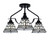 Toltec Lighting - 2607-MB-9105 - Three Light Semi-Flush Mount - Odyssey - Matte Black