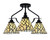 Toltec Lighting - 2607-MB-9115 - Three Light Semi-Flush Mount - Odyssey - Matte Black