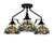 Toltec Lighting - 2607-MB-9365 - Three Light Semi-Flush Mount - Odyssey - Matte Black