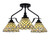 Toltec Lighting - 2607-MB-9415 - Three Light Semi-Flush Mount - Odyssey - Matte Black