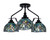 Toltec Lighting - 2607-MB-9925 - Three Light Semi-Flush Mount - Odyssey - Matte Black