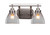 Toltec Lighting - 2612-BN-4760 - Two Light Bath Bar - Odyssey - Brushed Nickel
