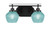 Toltec Lighting - 2612-MB-4625 - Two Light Bath Bar - Odyssey - Matte Black