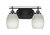 Toltec Lighting - 2612-MB-615 - Two Light Bath Bar - Odyssey - Matte Black