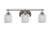 Toltec Lighting - 2613-BN-4810 - Three Light Bath Bar - Odyssey - Brushed Nickel