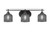 Toltec Lighting - 2613-MB-4612 - Three Light Bath Bar - Odyssey - Matte Black