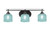 Toltec Lighting - 2613-MB-4615 - Three Light Bath Bar - Odyssey - Matte Black