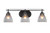 Toltec Lighting - 2613-MB-4760 - Three Light Bath Bar - Odyssey - Matte Black