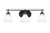 Toltec Lighting - 2613-MB-4761 - Three Light Bath Bar - Odyssey - Matte Black