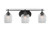 Toltec Lighting - 2613-MB-4810 - Three Light Bath Bar - Odyssey - Matte Black