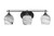 Toltec Lighting - 2613-MB-4819 - Three Light Bath Bar - Odyssey - Matte Black