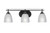 Toltec Lighting - 2613-MB-500 - Three Light Bath Bar - Odyssey - Matte Black