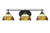 Toltec Lighting - 2613-MB-9975 - Three Light Bath Bar - Odyssey - Matte Black