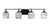 Toltec Lighting - 2614-MB-4819 - Four Light Bath Bar - Odyssey - Matte Black