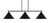 Toltec Lighting - 2633-MB-420 - Three Light Bar - Odyssey - Matte Black