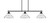 Toltec Lighting - 2633-MB-428-CH - Three Light Bar - Odyssey - Matte Black