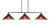 Toltec Lighting - 2633-MB-716 - Three Light Island Pendant - Odyssey - Matte Black