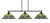 Toltec Lighting - 2633-MB-990 - Three Light Bar - Odyssey - Matte Black