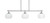 Toltec Lighting - 2636-BN-212 - Three Light Island Pendant - Odyssey - Brushed Nickel