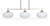 Odyssey Three Light Island Pendant (2636-BN-214)
