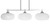 Toltec Lighting - 2636-BN-216 - Three Light Island Pendant - Odyssey - Brushed Nickel