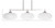 Odyssey Three Light Island Pendant (2636-BN-216)