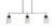 Toltec Lighting - 2636-BN-300 - Three Light Island Pendant - Odyssey - Brushed Nickel