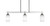 Toltec Lighting - 2636-BN-310 - Three Light Island Pendant - Odyssey - Brushed Nickel