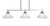 Toltec Lighting - 2636-BN-314 - Three Light Island Pendant - Odyssey - Brushed Nickel