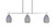 Toltec Lighting - 2636-BN-4022 - Three Light Island Pendant - Odyssey - Brushed Nickel