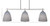 Odyssey Three Light Island Pendant (2636-BN-4072)