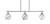 Toltec Lighting - 2636-BN-4109 - Three Light Island Pendant - Odyssey - Brushed Nickel