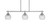 Toltec Lighting - 2636-BN-5110 - Three Light Island Pendant - Odyssey - Brushed Nickel