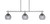 Toltec Lighting - 2636-BN-5112 - Three Light Island Pendant - Odyssey - Brushed Nickel