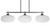Toltec Lighting - 2636-MB-216 - Three Light Island Pendant - Odyssey - Matte Black