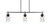 Toltec Lighting - 2636-MB-300 - Three Light Island Pendant - Odyssey - Matte Black
