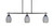 Toltec Lighting - 2636-MB-4022 - Three Light Island Pendant - Odyssey - Matte Black
